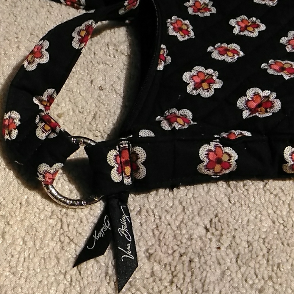 Vera Bradley Black White Red Khaki &Yellow Purse - Picture 7 of 8